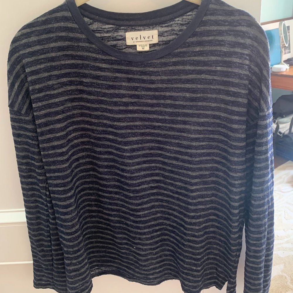 Velvet by Graham & Spencer striped sweater